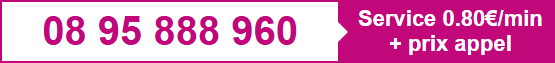 Appeler le 08 95 888 960, Service 0,80 € / min + prix appel